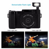 Professional 3.0 Inch Display Screen 4X Zoom Full HD 24MP 1080P Digital Camera Video Camcorder DVR Recorder Support SD Card