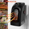 Small Portable Wall Outlet Fan Heater Wall Outlet Air Heater Home Electric Timer Speed with Controller Easy 