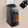 Small Portable Wall Outlet Fan Heater Wall Outlet Air Heater Home Electric Timer Speed with Controller Easy 