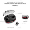 K6H TWS True Wireless Earbuds Earphones Mini Twins Headset Stereo Bluetooth Earphone Wireless Headphones with 1100mAh Box