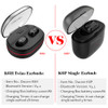 K6H TWS True Wireless Earbuds Earphones Mini Twins Headset Stereo Bluetooth Earphone Wireless Headphones with 1100mAh Box