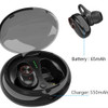 TWS Dual Earphone Bluetooth 5.0 Headset Wireless Earbud with Handsfree Stereo Music QI-Enabled With Charging Box TWS