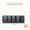 Solar Panel 5V 28W Portable Foldable Solar Charger Power Bank with Triple USB Ports Waterproof for Smartphone Tablet