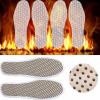 1 Pair Tourmaline Self Heated Insoles Heating Magnetic Foot Massage Insole Far Infrared Warm Shoe Pad Infrared Rays Foot Cushion