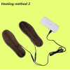  data line + insoles Men Women New USB Electric Powered Plush Fur Heating Insoles Winter Keep Warm Insole Heated insole