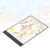 A4 Ultra-Thin Light Box LED Eye-protecting Tracing Light Pad with Scaled Panel Holder Clamp Stepless Dimness USB Cable