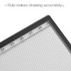 A4 Ultra-Thin Light Box LED Eye-protecting Tracing Light Pad with Scaled Panel Holder Clamp Stepless Dimness USB Cable