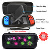 7 in 1 Nintend Switch Accessories Carrying Storage Travel Bag+ Adjustable Stand+ Silicone Case Analog Caps for Nintendo Switch