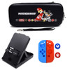 7 in 1 Nintend Switch Accessories Carrying Storage Travel Bag+ Adjustable Stand+ Silicone Case Analog Caps for Nintendo Switch