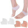 1Pair Reusable Foot Silicone Heel Socks For Pedicure Against Cracking Chap Pain Protector Moisturizing Breathable Back Heel Sock