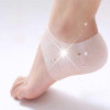 1Pair Reusable Foot Silicone Heel Socks For Pedicure Against Cracking Chap Pain Protector Moisturizing Breathable Back Heel Sock