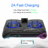 Cool Game Pad Mobile Phone Cooler Cooling Fan Gamepad Holder Stand 2500 mAh Power Bank LED Mute Fan for 4-7 inch for Smart phone