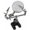 5x Helping Third Hand Magnifier Soldering Desk Magnifying Glass