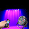 IR Remote Control 36W 36 LED Stage Light RGB Par Light DMX512 LED Flat DJ Equipment Controller Discos KTV Music Light US/UK Plug