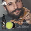 Men Beard Oil Kit With Beard Oil , Brush,Comb,Beard Cream Scissors Grooming &amp; Trimming Kit Male Beard Care Set 
