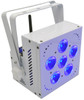 Freeshipping 8 Unit 6x15W Battery Powered Up Lights White Case RGBW Amber LED wireless DMX uplights/led uplights wedding disco