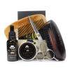 Brand New Men Moustache Cream Beard Oil Kit with Moustache Comb Brush Storage Bag