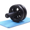 Abdominal Ab Wheel Roller with Mat No Noise Muscle Double-wheeled Abdominal Roller Workouts Abdominal Fitness Exercise Equipment