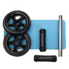 New Keep Fit Wheels No Noise Abdominal Wheel Ab Roller With Mat For Exercise Fitness Equipment