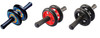 Premium ABS Metal Bearing Double Wheels Roller Coaster Belly Exercise Strength Training Rollers gym fitness
