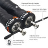 Adjustable Speed Jump Rope Nature Handle With Ball Bearings Workout for MMA Boxing Training