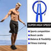 High Speed Jump Rope 9.8 ft Adjustable Workout Skipping Rope 2 Bearing with Carrying Bag for MMA Boxing Crossfit Double Unders