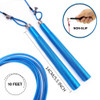 Speed Jump Rope Double Unders for Boxing MMA Crossfit Fitness Jumping Rope Training 360 Swivel Wired Skipping Rope
