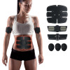 EMS trainer Muscle Stimulator Trainer Smart Fitness Abdominal Training ABS Stimulator Body Slimming Belt Unisex Stickers
