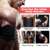 EMS trainer Muscle Stimulator Trainer Smart Fitness Abdominal Training ABS Stimulator Body Slimming Belt Unisex Stickers