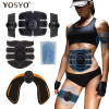 Smart EMS Muscle Trainer Electric Muscle Stimulator Wireless Buttocks Hip Abdominal ABS Stimulator Fitness Slimming Gel Massager