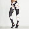 Summer Flower Patchwork Workout Women Leggings Printed Fitness Breathable Stretch Push Up Pants Gyming Skinny Female Leggins 