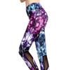 Sexy Women Sporting Leggings Fitness Workout Trousers 3D Purple Diamond Printing Slim Pants Elasticity Leggings
