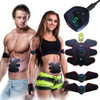 ABS Stimulator Muscle Toner Abdominal Toning Belt Muscle EMS Trainer Home Gym Equipment 6 Modes &amp; 9 Levels Of Intensity Optional