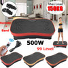 Exercise Fitness Slim Vibration Machine Trainer Plate Platform Body Shaper with Resistance Bands for Home