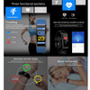 Bluetooth Smart Bracelet Color Display Waterproof Band Sport Blood Pressure Fitness Tracker Heart Rate Monitor Wristband