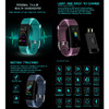 Bluetooth Smart Bracelet Color Display Waterproof Band Sport Blood Pressure Fitness Tracker Heart Rate Monitor Wristband