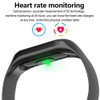 M3 Sport Smart Bracelet Health Sleep Fitness Tracker Heart Rate Monitor Smart Wristband Color LCD Screen Watch for Android iOS