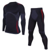  Thermal Winter Men Sportswear Suit Compression Shirts Pants Under Base Layer Fitness Sets Long Sleeve Black Tracksuits