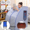 Portable FIR FAR Infrared Sauna with Remote &amp;Foot Heating Pad Slimming Lose Weight 