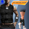 Weighted Vest Durable Adjustable Boxing Training Thickening Exercise Waistcoat Fitness Sand Clothing + Weight Leg + Weight Wrist