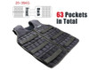 35kg Loading Weighted Vest For Boxing Training Equipment Adjustable Exercise Waistcoat Black Jacket Swat Steel Bar Clothing