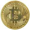 Gold Plated Bitcoin Coin 