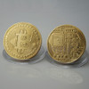 Gold Plated Bitcoin Coin 