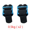 1kg/pair Adjustable Wrist Ankle Weights Iron Sand Bag Weights Straps with Neoprene Padding for for Exercise Fitness Running