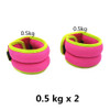 1 Pair 1kg/0.6kg Wrist Ankle Weights for Women Kids Fitness Iron Sand Bag Weights Straps Best for Walking Jogging Gymnastics