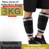 Ankle / Wrist Weights (3 KG / Pair ) for Women, Men and Kids - Fully Adjustable Weight for Arm&amp; Leg - Best for Walking, Jogging