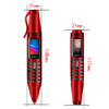 SERVO K07 Pen mini Cellphone 0.96" Tiny Screen GSM Dual SIM Camera Flashlight Bluetooth Dialer Mobile Phones with Recording pen