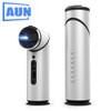 AUN Q9 Portable Projector, 90 Degree Rotatable Lens Projector. Built-in Android 5.1, WIFI, Bluetooth, 3000 mAH Battery. 1080P