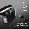 X8 TWS True Bluetooth Earphone 5D Stereo Wireless Earbuds Mini TWS Waterproof Headfrees with Charging Box 2200mAh Power Bank