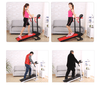  Mini Foldable Treadmill Household Walking Machine  Mechanical Treadmill with Roller Monofunctional 2 Colors 200kg Bearing